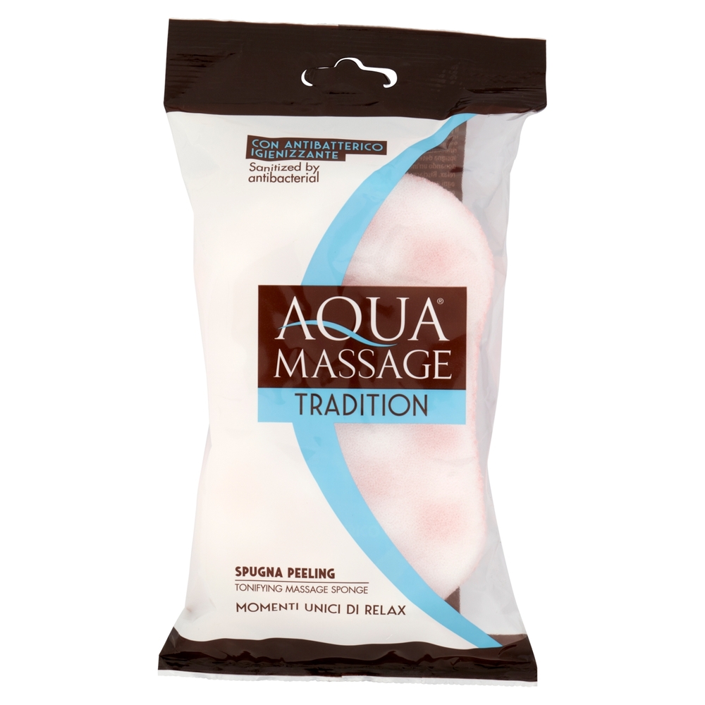 Aquamassage Tradition Spugna Peeling con Antibatterico Igienizzante